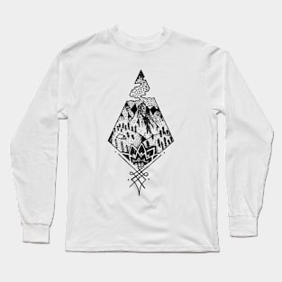 Arrowhead w/ Mountaints Long Sleeve T-Shirt